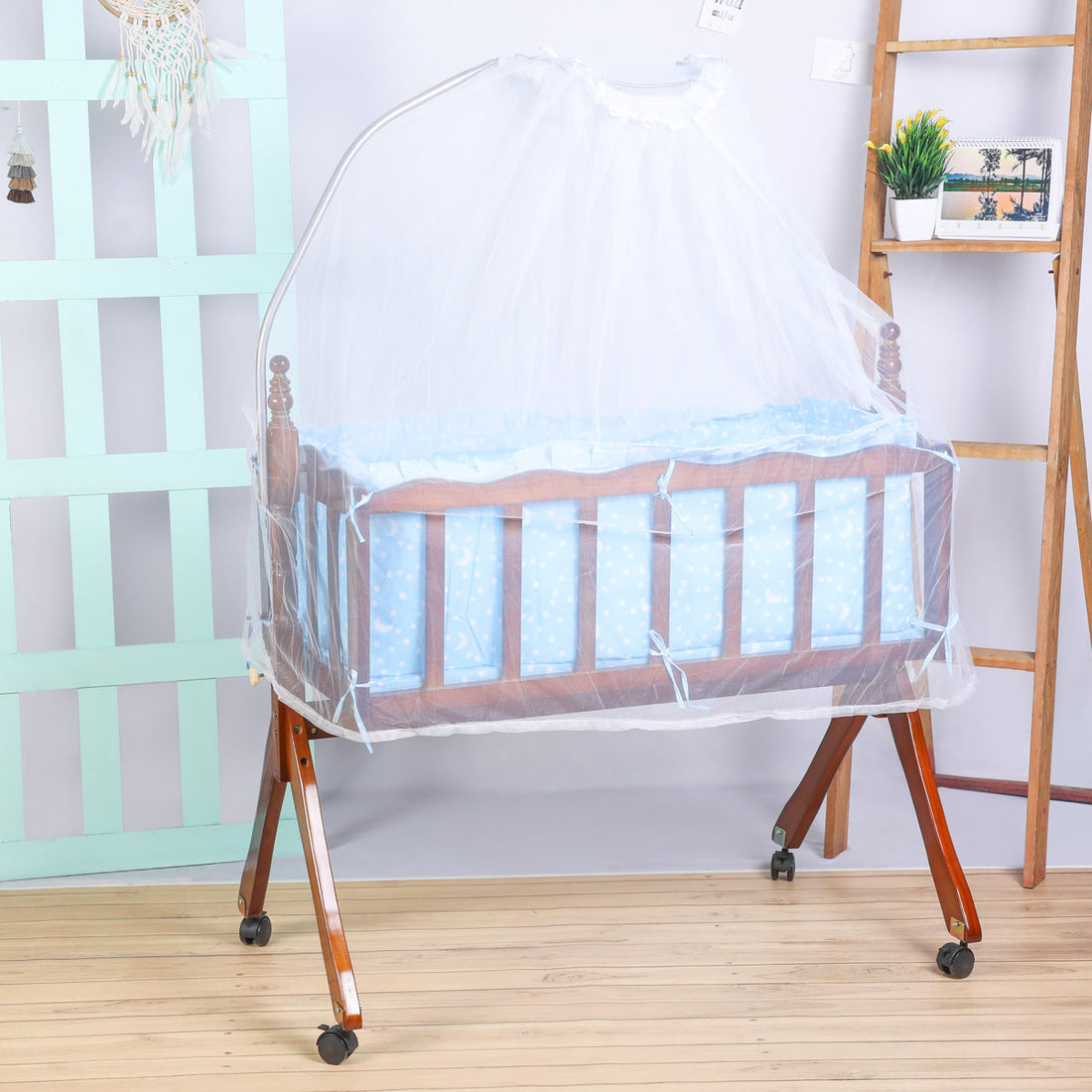 Swinging Cradle with Mosquito Net