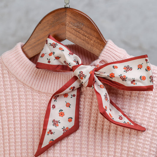 Bow Scarf Christmas Sweater