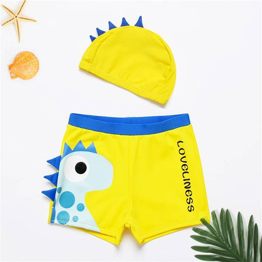 Boys Swimming Trunks And Cap Set
